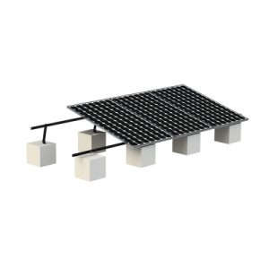 montaje para panel solar, riel "8" de 5400mm para módulos con espesor de 30 35mm, velocidad de viento máx. 136km/h (20° a 45°) con anodizado negro