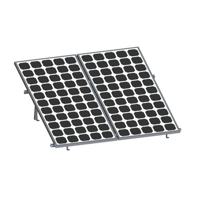 montaje para 2 paneles solares, riel "8" de 2700mm para módulos con espesor de 30 35mm, velocidad de viento máx. 136km/h montaje para 2 paneles solares, riel "8" de 2700mm para módulos con espesor de 30 35mm, velocidad de viento máx. 136km/h