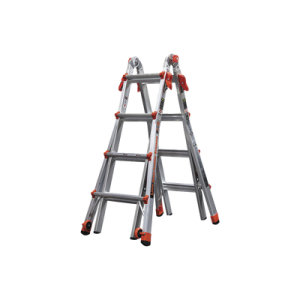 escalera multi posiciones de 5.18 m (17') para superficies inclinadas (sku 15417 001).