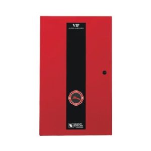 amplificador inteligente de 50 watts para sistema de evacuación por voz, con fuente de alimentación y respaldo de batería