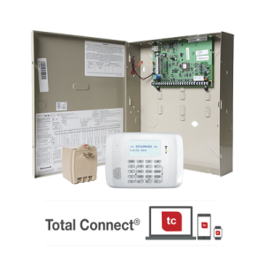 panel de alarma residencial/comercial vista 21ip con módulo ip incluído para conexión a alarmnet y teclado alfanumerico con receptor inalambrico 6162rf