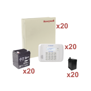 kit de 20 paneles vista48la con bateria y transformador
