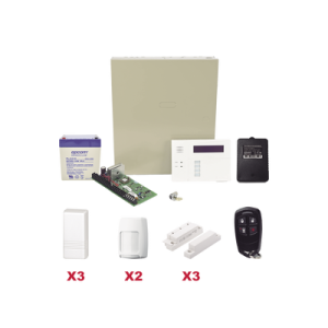 kit inalámbrico / panel vista48la con teclado 6160rf receptor inalámbrico / 3 contactos 5816 / 2 pir 5800pir / 1 llavero inalambrico bateria y transformador