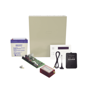 (2 años 4gltem/5g ilimitado incluido) kit vista48la con comunicador 4gltem/5g mn01, teclado, gabinete, bateria y transformador