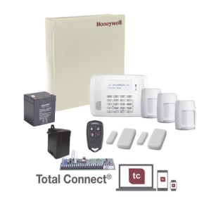 kit inalámbrico de panel vista48 con teclado 6162rf receptor inalámbrico, 2 contactos 5800mini, 3 pir 5800pir, 1 remoto, batería y transformador