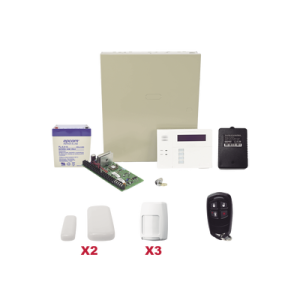 kit inalámbrico de panel vista48 con teclado 6160rf receptor inalámbrico, 2 contactos 5800mini, 3 pir 5800pir, 1 control remoto 58344, bateria y transformador