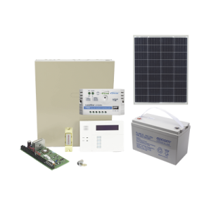 sistema de alarma vista48la alimentado por celda solar, incluye teclado con receptor inalambrico