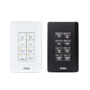 sistema de control aten | teclado de 8 botones (ee. uu., 1gang) | blanco |