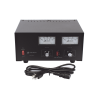 fuente de poder 13.8vcc, 35a, lineal, voltaje y corriente variable con medidores