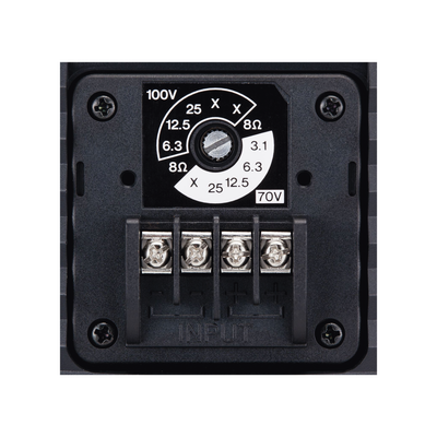 altavoz de montaje en pared | 2 vias | woofer 4" | tweeter 1" | ipx3 | 8 ohms | 70/100v | color negro | par altavoz de montaje en pared | 2 vias | woofer 4" | tweeter 1" | ipx3 | 8 ohms | 70/100v | color negro | par