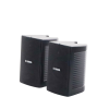 altavoz de montaje en pared | 2 vias | woofer 4" | tweeter 1" | ipx3 | 8 ohms | 70/100v | color negro | par