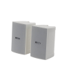 altavoz de montaje en pared, 2 vias, woofer 4 in, tweeter 1 in, ipx3, 8 ohms, 70/100v, color blanco, par