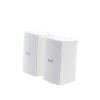 altavoz de montaje en pared | 2 vias, woofer 6.5 in, tweeter 1 in | ipx3, 8 ohms, 70/100v | color blanco | par