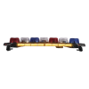 barra de luces de emergencia vision con diseño único en forma de "v"