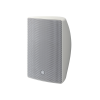 altavoz de montaje en superficie, woofer 5.25in, tweeter 0.75 in, bass reflex, ip35, ideal para instalaciones fijas, par color blanco