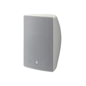 altavoz de montaje en superficie, woofer 5.25in, tweeter 0.75 in, bass reflex, ip35, ideal para instalaciones fijas, par color blanco