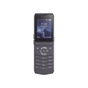 w611w es un teléfono ip wi fi portátil, resistente, moderno diseñado para aplicaciones de comunicación móvil.