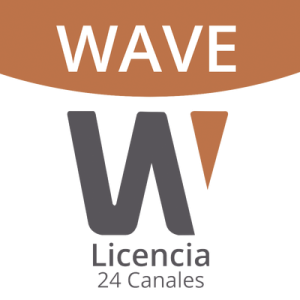 licencia de 24 canales de grabación wisenet wave profesional