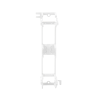 montaje de pared para panel de parcheo de 12 puertos, color blanco
