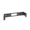 rack abierto de instalación en pared con bisagras, profundidad de 159 mm, 19 in de ancho, 2 ur, color negro