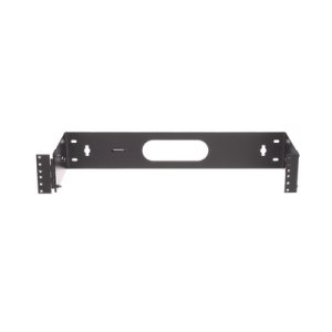 rack abierto de instalación en pared con bisagras, profundidad de 159 mm, 19 in de ancho, 2 ur, color negro