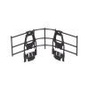 accesorio de control de radio de curvatura en cruces, tes o intersecciones, en charolas wyr grid® de panduit, 101.6 mm de alto, color negro