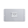 switch industrial tipo plano, capa 2, 8 puertos m12 10/100/1000t, con modo bypass, carcasa ip40