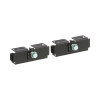 kit de 2 clips para unión de charolas wyr grid de panduit, compatible con 8 y 12 in de ancho, color negro
