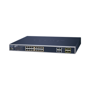 switch administrable 16 puertos 10/100/1000 802.3at poe 230w y 4 puertos gigabittp/sfp combo
