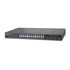switch administrable l2+ de 24 puertos 10/100/1000t con 4 puertos combo tp/sfp gigabit