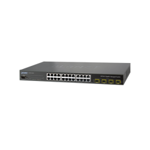switch administrable l2+ 24 puertos 10/100/1000 mbps, 4 puertos combo sfp