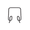 soporte de retención lateral, para charolas wyr grid® de panduit, 4 in de alto, color negro
