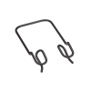 soporte de retención lateral, para charolas wyr grid® de panduit, 4 in de alto, color negro