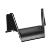 bajada de cable lateral con control de radio de curvatura, para charolas wyr grid® de panduit, color negro