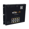 switch l2 poe industrial / administración cloud gratuita / 8 puertos poe af/at/bt 10/100/1000 mbps / 2 puertos sfp gigabit / máx presupuesto poe 145 w / montaje magnético riel din.