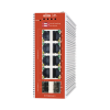 switch l2+ poe industrial / administración cloud web cli / 8 puertos poe af/at 100/1000 mbps / 2 puertos sfp gigabit / presupuesto poe 120 w / protocolo ersp (redundancia enlaces)