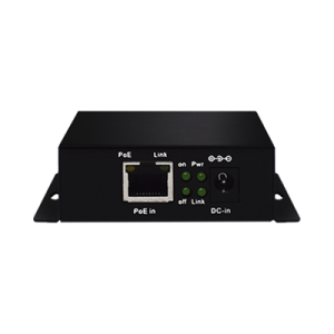 inyector poe extenido industrial / poe 802.3 af/at hasta 30w / conexión plug and play / alcance de hasta 250 metros / aplicaciones cctv / alimentación poe af/at o vcc 37 57 vcc