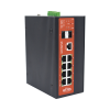 switch industrial administrable gigabit con 2 puertos poe bt + 6 puertos poe af/at o 24 v pasivo + 2 sfp gigabit, 240 w