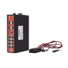 switch industrial 8 puertos / administrable poe / puerto 1 2 poe 24v/48v / puertos 3 8 puertos 802.3 af/at/bt / presupuesto máx 240 w