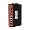 switch industrial 8 puertos / administrable poe / puerto 1 2 poe 24v/48v / puertos 3 8 puertos 802.3 af/at/bt / presupuesto máx 240 w