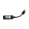 splitter poe in 802.3 af/at / se puede energizar hasta con 30w / salida de 12 vcc 1a (12w) / instalación es escritorio (superficie plana) / idea para cámas ip sin poe (cctv)