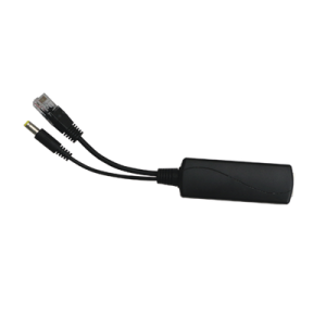 splitter poe in 802.3 af/at / se puede energizar hasta con 30w / salida de 12 vcc 1a (12w) / instalación es escritorio (superficie plana) / idea para cámas ip sin poe (cctv)
