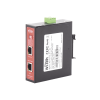 splitter poe in hasta 90 w / salida dc 12v/16v/24v o 48v / carcasa metálica / industrial soporte para riel din / aplicaciones cctv