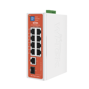 switch semi industrial / no administrable / 8 puertos 10/100 poe af/at/bt / 1 puerto gigabit rj45 uplink / 1 puerto sfp uplink / presupuesto poe 110 watts /