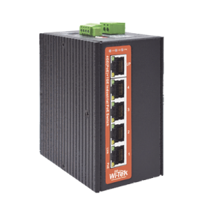 switch industrial poe++ / no administrable / con 4 puertos gigabit poe / 1 puerto gigabit uplink / presupuesto 120w