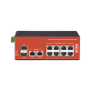 switch industrial poe+ no administrable de 8 puertos 10/100/1000mbps + 2 sfp combo, 150 w