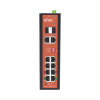 switch poe industrial no administrable / puertos 1 2 poe 802.3 af/at y poe 24 vcc pasivo 30w / puertos 3 4 poe 802.3 af/at/bt hasta 60w / puertos 5 8 poe 802.3 af/at hasta 30w / los 8 puertos son gigabit + 2 sfp combo / presupuesto 300w