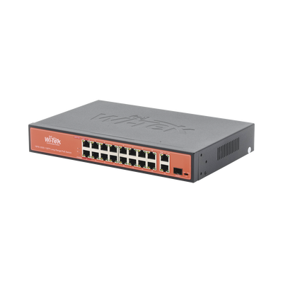 switch poe (802.3af/at/bt) / no administrable de largo alcance / hasta 250m / 16 x 10/100mbps (poe) + 2 x 100/1000mbps + 1 x sfp / 200 w switch poe (802.3af/at/bt) / no administrable de largo alcance / hasta 250m / 16 x 10/100mbps (poe) + 2 x 100/1000mbps + 1 x sfp / 200 w