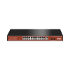 switch poe (802.3af/at/bt) / no administrable de largo alcance / hasta 250m / con 24 x 10/100mbps + 2 x sfp gigabit combo / 250 w