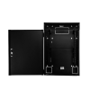 gabinete de montaje en pared trueedge™, con 6 ur para equipo activo y 6 ur para paneles de parcheo, fabricado en acero, color negro